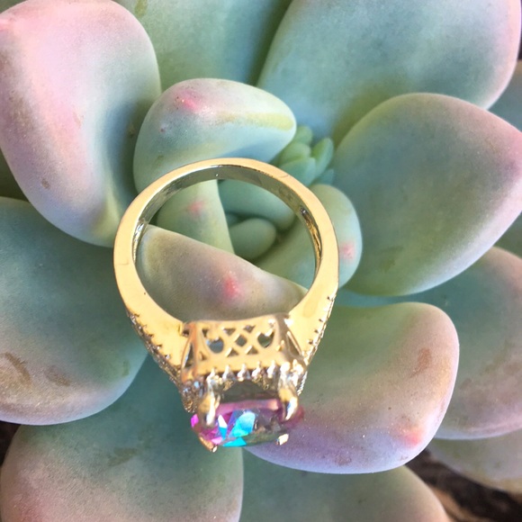 ❤️Stunning Mystic Stone Ring Size 7 - Picture 5 of 5